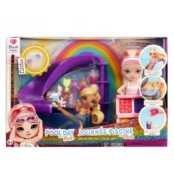 Rainbow High Little Pool Day with Blush Playset, Fashion doll, Female, 4 yr(s), 140 mm, Multicolour