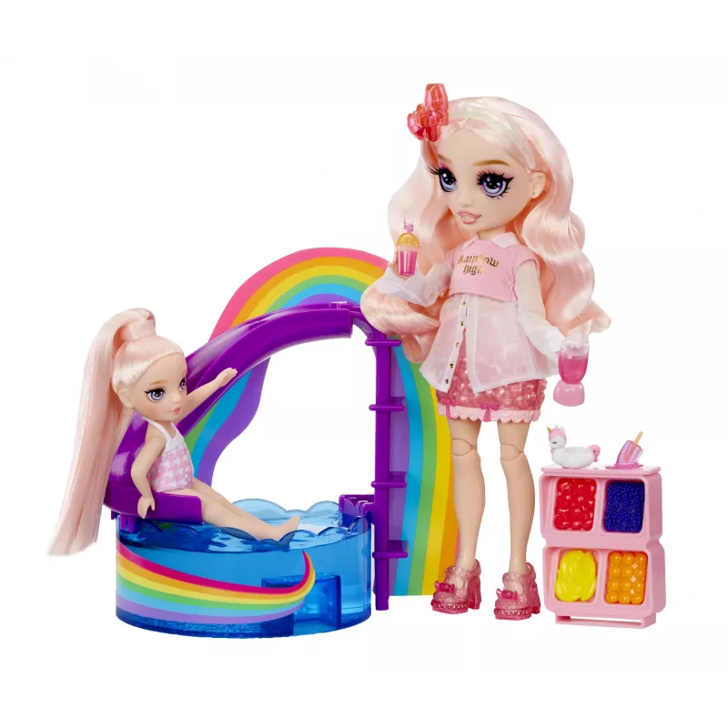 Rainbow High Little Pool Day with Blush Playset, Fashion doll, Female, 4 yr(s), 140 mm, Multicolour