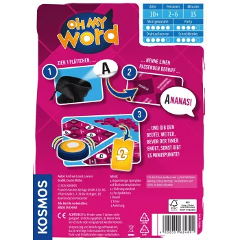 Kosmos 47856163 board/card game 15 min Word