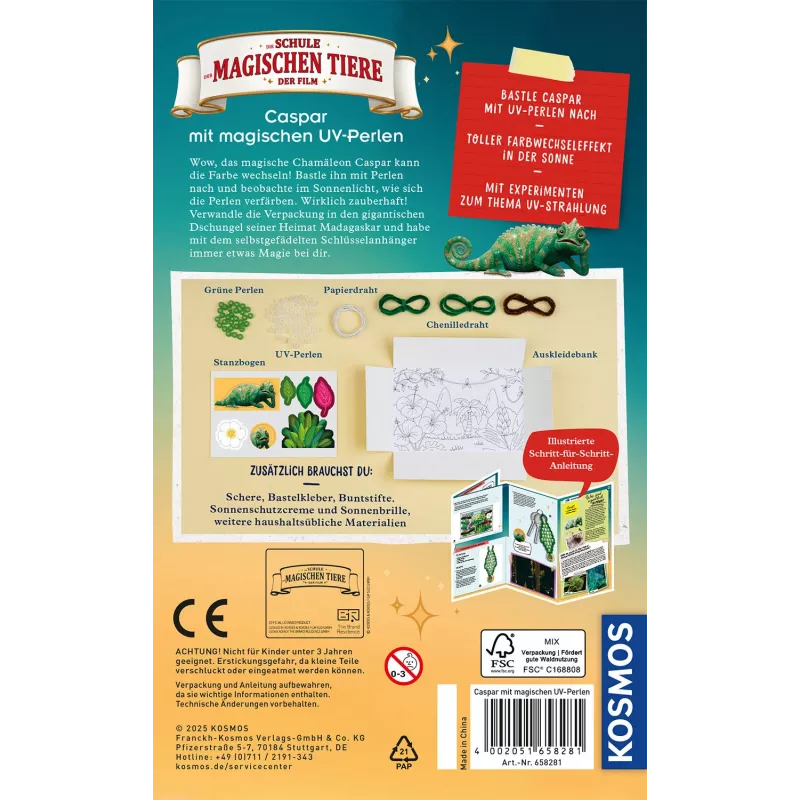 Kosmos Die Schule der magischen Tiere, Experiment kit, Biology, 8 yr(s), Multicolour