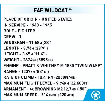 Building blocks COBI F4F Wildcat Northrop Grumman 375 pieces