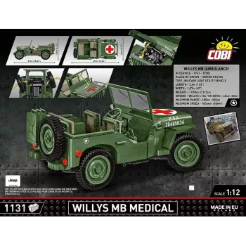 Building set COBI Willys MB Medical 1131 pieces for ages 10+