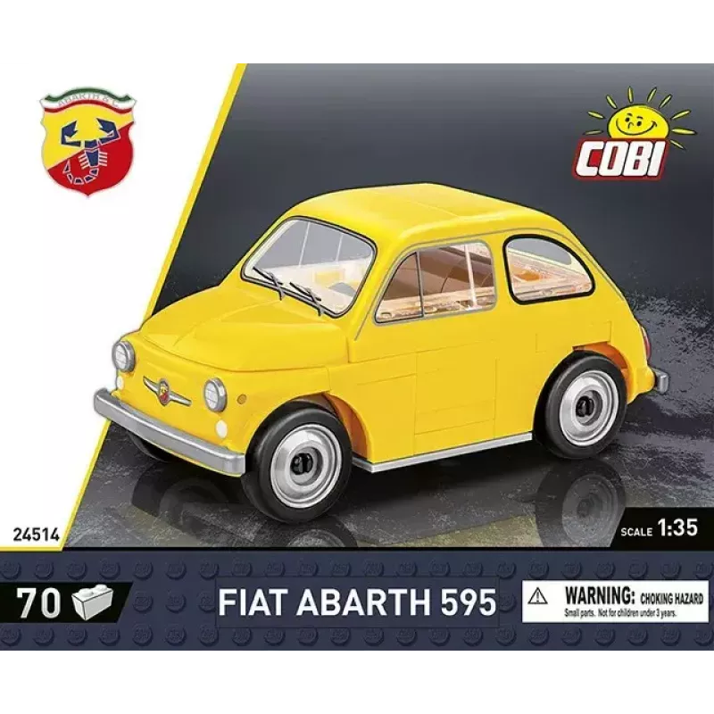 Construction toy Cobi Fiat Abarth 595 model 24514 — scale 1:35, collectible buildable vehicle