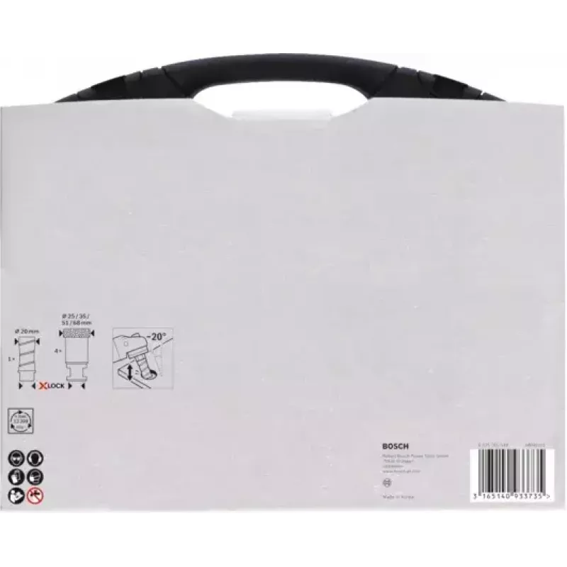 Bosch 2608599037 Kit frese a secco diamantate 5 parti 1 pz. Cutter