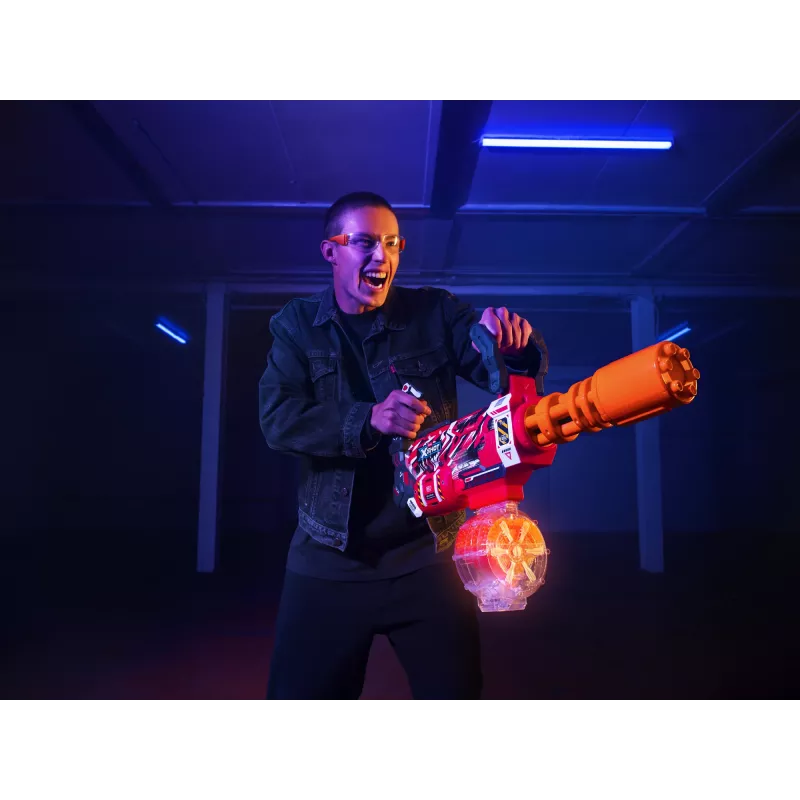 Gel blaster Zuru XSHOT Hyper Gel Gattlin Blaster — rapid-fire toy blaster with rotating barrel
