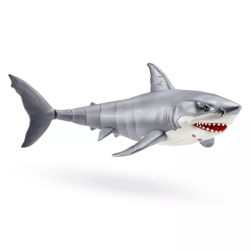 Toy robot shark Zuru Robo Alive Great White Shark 71126 — water play interactive battery-powered figure