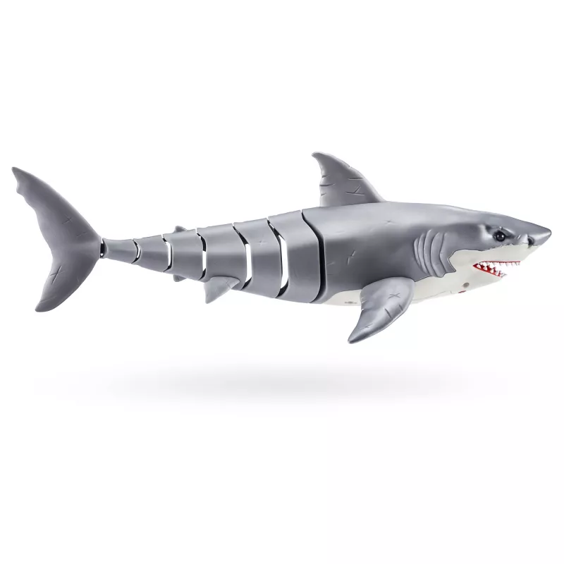 Toy robot shark Zuru Robo Alive Great White Shark 71126 — water play interactive battery-powered figure