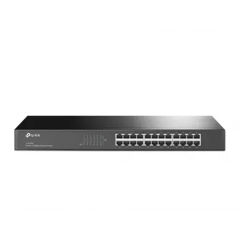TP-Link 24-Port 10/100Mbps Rackmount Network Switch, Unmanaged, Fast Ethernet (10/100), Full duplex, Rack mounting, 1U