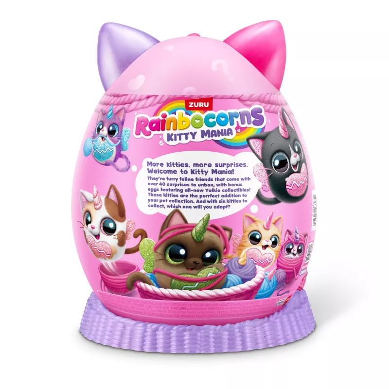 Plush Animal Toy Zuru Rainbocorns Kitty Mania, multicolour, for ages 3+