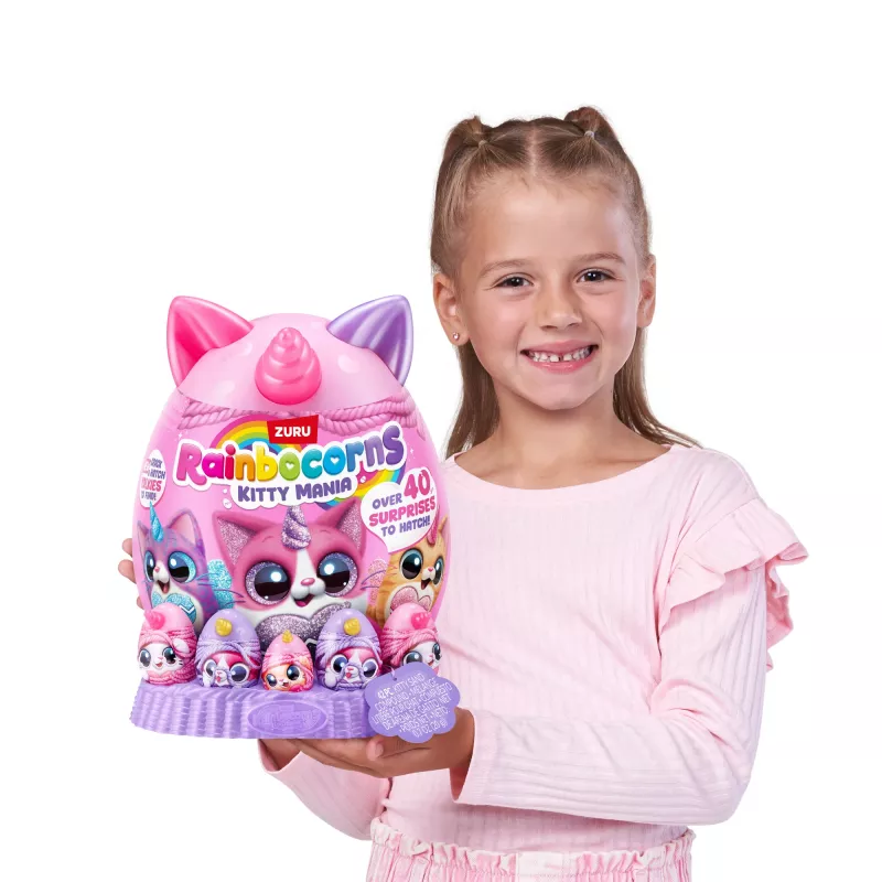 Plush Animal Toy Zuru Rainbocorns Kitty Mania, multicolour, for ages 3+