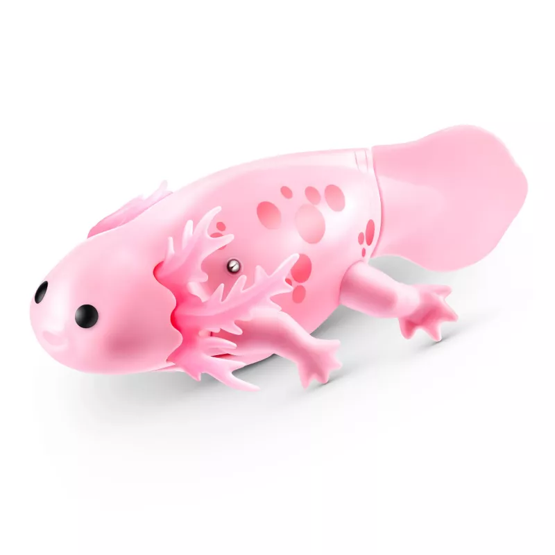 Soft toy Zuru Pets Alive Swimming Axolotls plush toy, toy cat size, model 9556UQ1