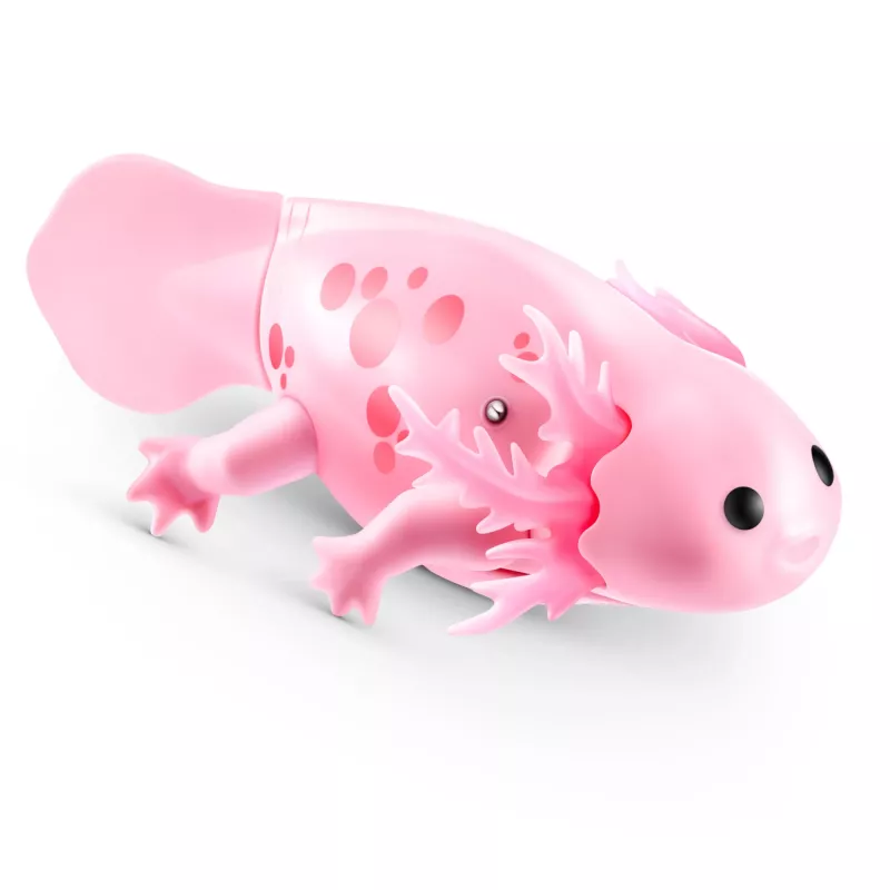 Soft toy Zuru Pets Alive Swimming Axolotls plush toy, toy cat size, model 9556UQ1