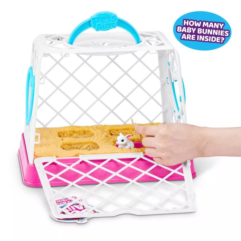 Plush toy Zuru Mama Bunny & Baby Surprise, interactive plush pair, assorted