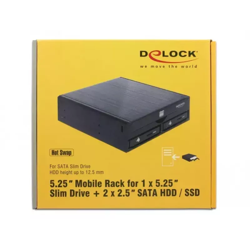 ODD enclosure DeLOCK 47230 13.3 cm (5.25 inch)