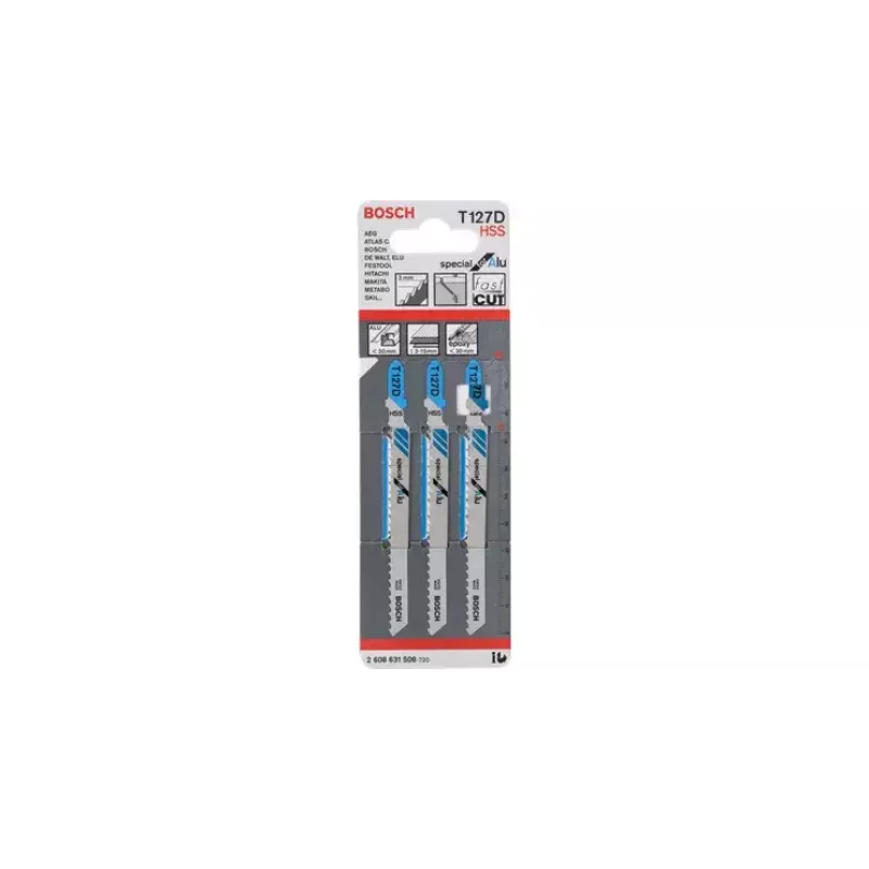 Bosch T 127 D Special for Alu Jigsaw Blades