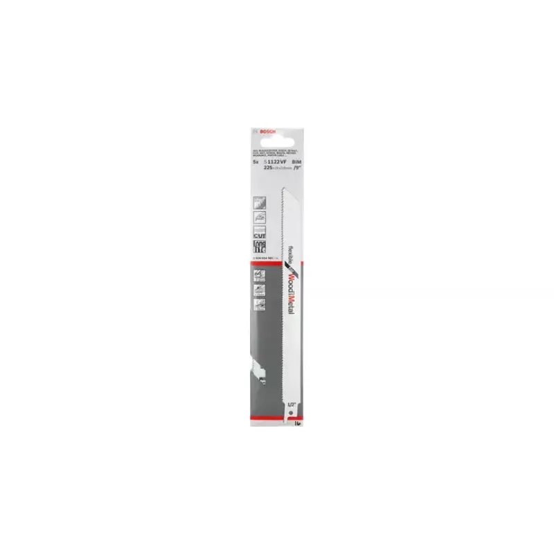 Sabre Saw Blade Bosch S 1122 VF Bimetal 22.5 cm 10-14 TPI