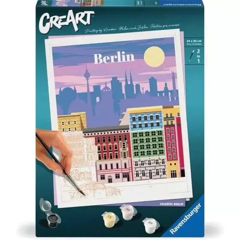 Jigsaw Puzzle Ravensburger CreArt Colorful Berlin, painting motif, 25521