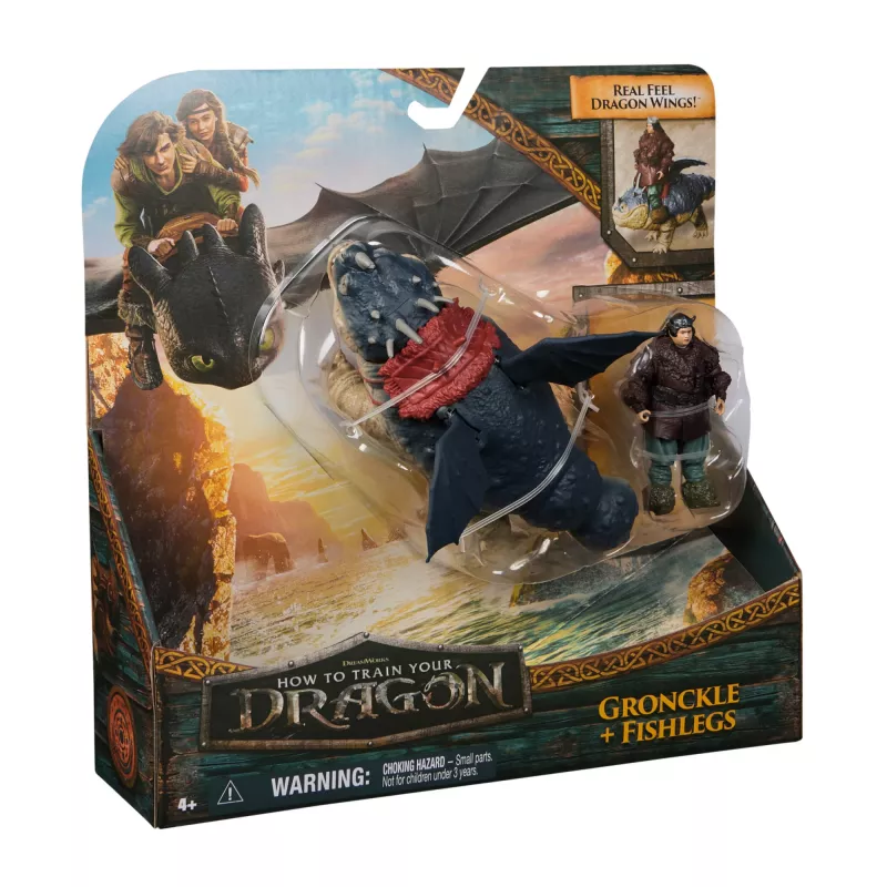 Action Figures Set Spinmaster – DreamWorks Dragons: Gronckle & Fishlegs, Multicolour, Ages 4+