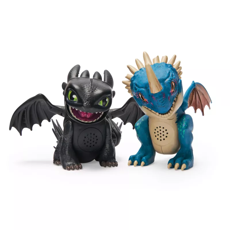 Interactive mini Toothless figure Spinmaster — How to Train Your Dragon, sound effects, model 6074239