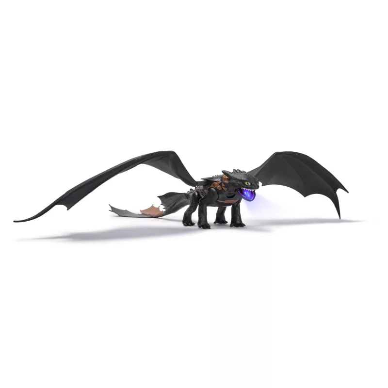Action Figure Spinmaster Ultimate Plasma Blast Toothless 25-inch Wings Lights & Sounds, Ages 4+