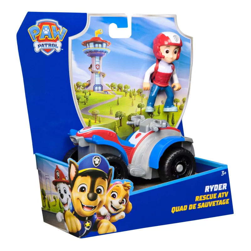 PAW Patrol , Ryder’s ATV Toy Vehicle with Collectible Action Figure, Sustainably Minded Kids Toys for Boys & Girls Ages 3 and Up