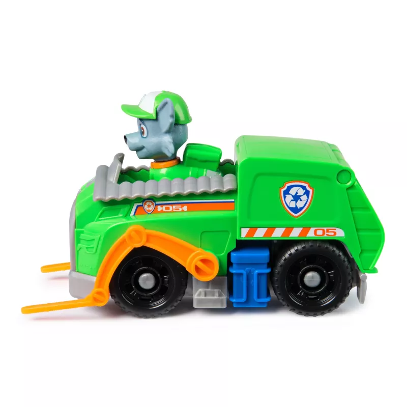 PAW Patrol , Rocky’s Recycle Truck, Toy Vehicle with Collectible Action Figure, Sustainably Minded Kids Toys for Boys & Girls Ages 3 and Up