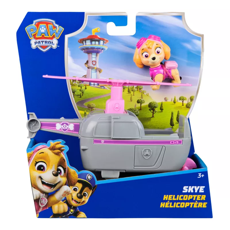 PAW Patrol , Skye’s Helicopter, Toy Vehicle with Collectible Action Figure, Sustainably Minded Kids Toys for Boys & Girls Ages 3 and Up