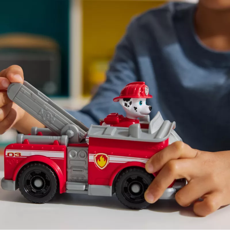 PAW Patrol , Marshall’s Firetruck, Toy Vehicle with Collectible Action Figure, Sustainably Minded Kids Toys for Boys & Girls Ages 3 and Up