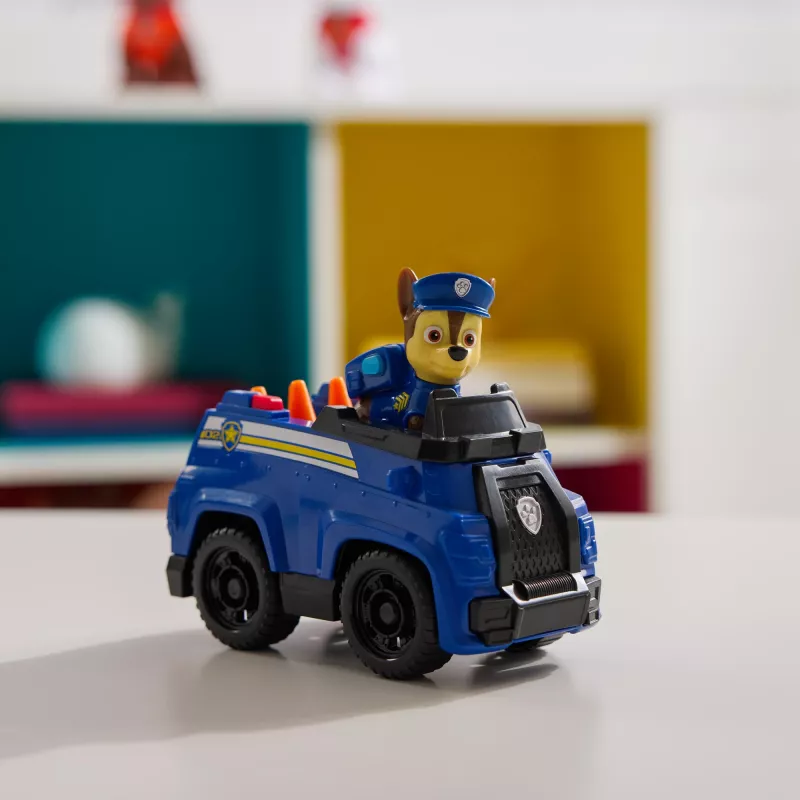 PAW Patrol , Chase’s Patrol Cruiser, Toy Car with Collectible Action Figure, Sustainably Minded Kids Toys for Boys & Girls Ages 3 and Up