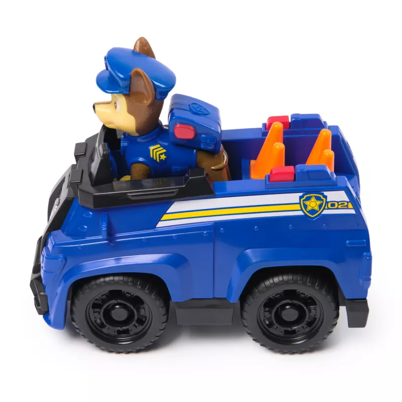 PAW Patrol , Chase’s Patrol Cruiser, Toy Car with Collectible Action Figure, Sustainably Minded Kids Toys for Boys & Girls Ages 3 and Up