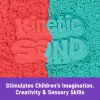 Children's Kinetic Sand Kit Spinmaster Mold n’ Flow 1.5 lb Red & Teal with 3 Tools (Ages 3+)