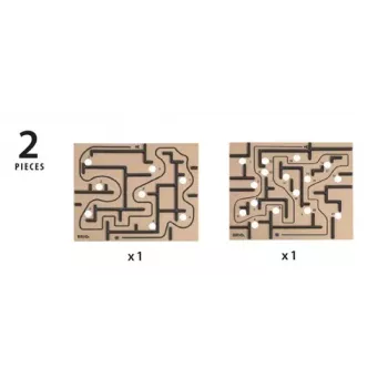 Wooden Labyrinth Board game Ravensburger BRIO Labyrinth Boards, black, 273×228×9 mm, age 6+