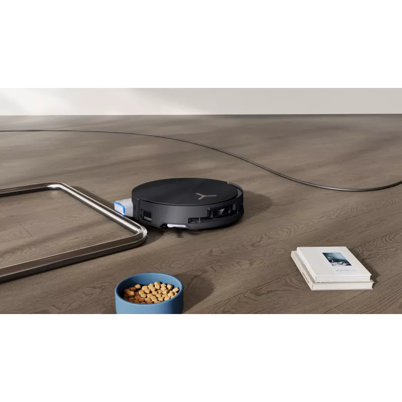 Robot vacuum cleaner Ecovacs Deebot X8 Pro Omni, black, dust-bag 0.22 L, runtime 145 min, Li-Ion 6400 mAh