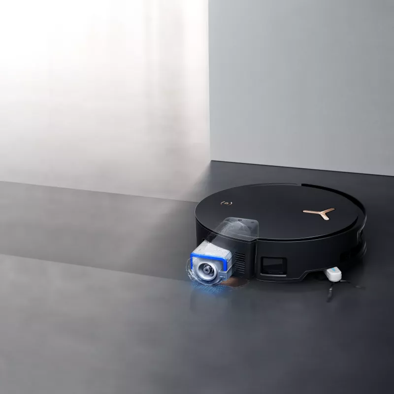 Robot vacuum cleaner Ecovacs Deebot X8 Pro Omni, black, dust-bag 0.22 L, runtime 145 min, Li-Ion 6400 mAh