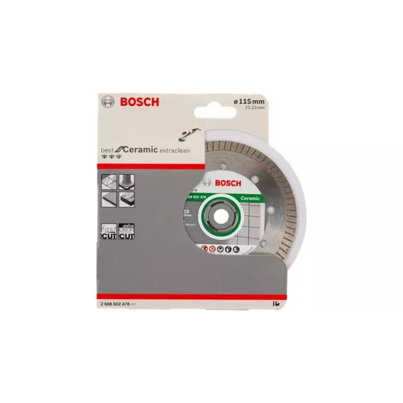 Diamond Cutting Disc Bosch Best for Ceramic Extra Clean Turbo 12.5cm