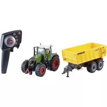 Toy tractor Siku Fendt 939 with Joskin trailer, die-cast 1:32 scale