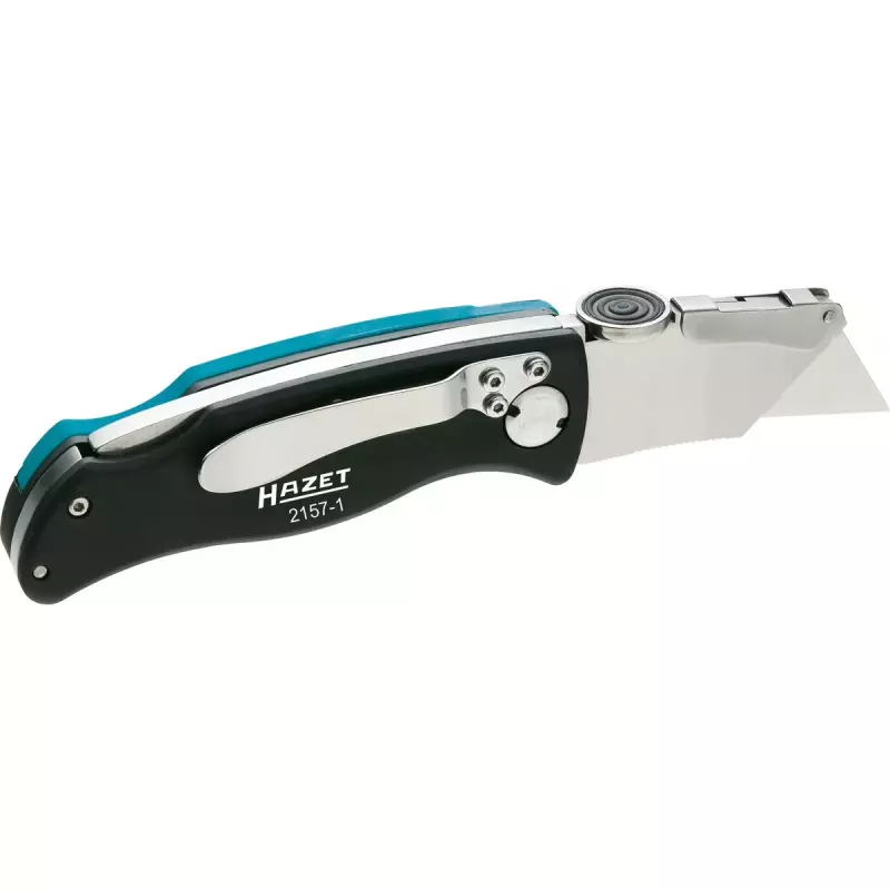 Locking Blade Knife HAZET 2157-1 Black Blue