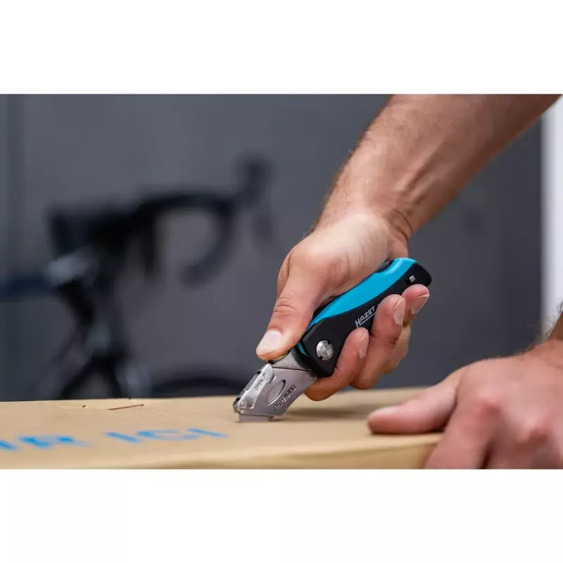 Locking Blade Knife HAZET 2157-1 Black Blue