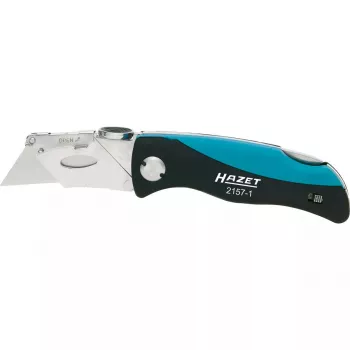 Locking Blade Knife HAZET 2157-1 Black Blue