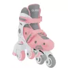 Children's learning skates GLOBBER 2 in 1 size 30–33 pink – adjustable beginner inline/quad set