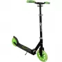 Kick scooter Muuwmi GLOW with 215 mm luminous wheels, black/green