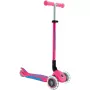 Foldable scooter GLOBBER Primo Foldable Plus Lights — pink/light blue
