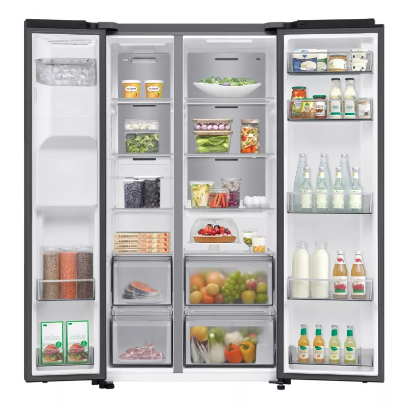Samsung RS70F64KDF side-by-side refrigerator Freestanding 640 L Black