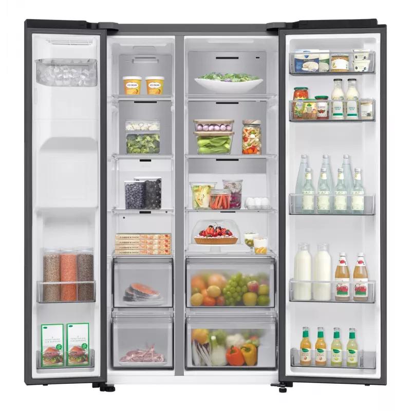 Samsung Series 7 RS70F66KCF side-by-side refrigerator Freestanding 634 L Black