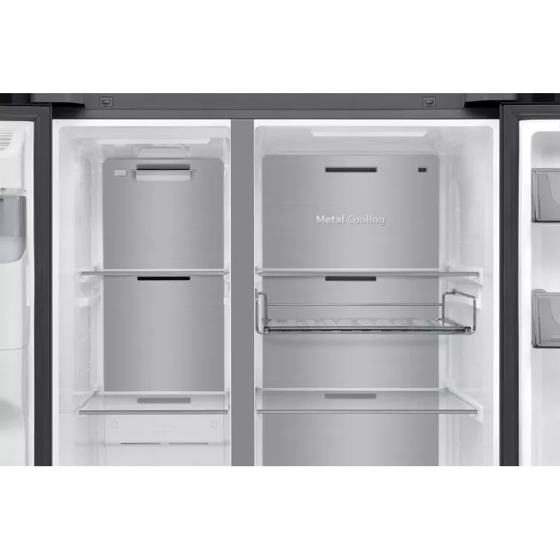 Samsung RS80F64KEF side-by-side refrigerator Freestanding 640 L Black