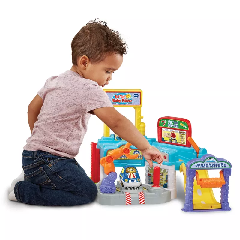 VTech Tut Tut Baby Flitzer Car Workshop playset - interactive toy vehicles and garage