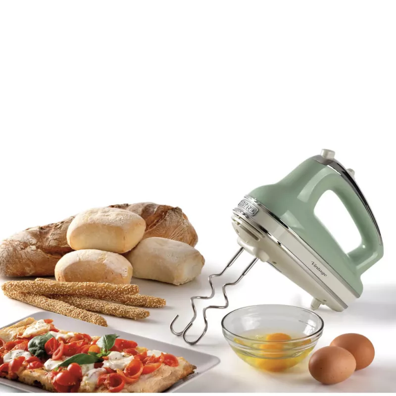 Ariete 1548 Mixer Vintage, 450W, 5 speeds, Turbo function, 2 whisks, Green