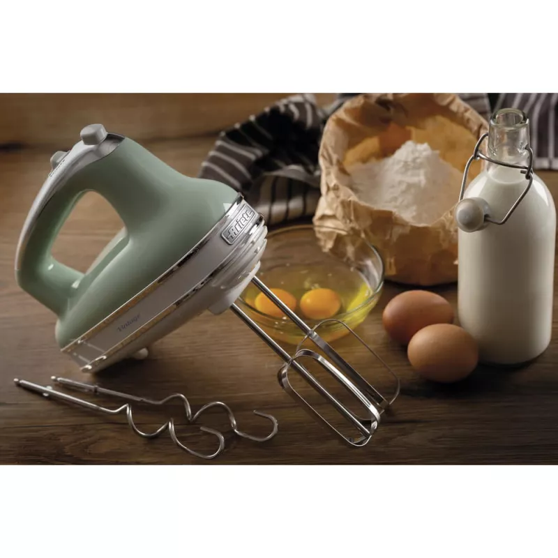 Ariete 1548 Mixer Vintage, 450W, 5 speeds, Turbo function, 2 whisks, Green