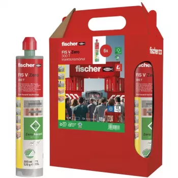 Injection mortar FISCHER FIS V Zero 300 T, 6 × 300 ml cartridges (green)