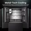 Hisense Cross door refrigerator RQ760N4IFE – Freestanding multi-door, 577 L total capacity, Black
